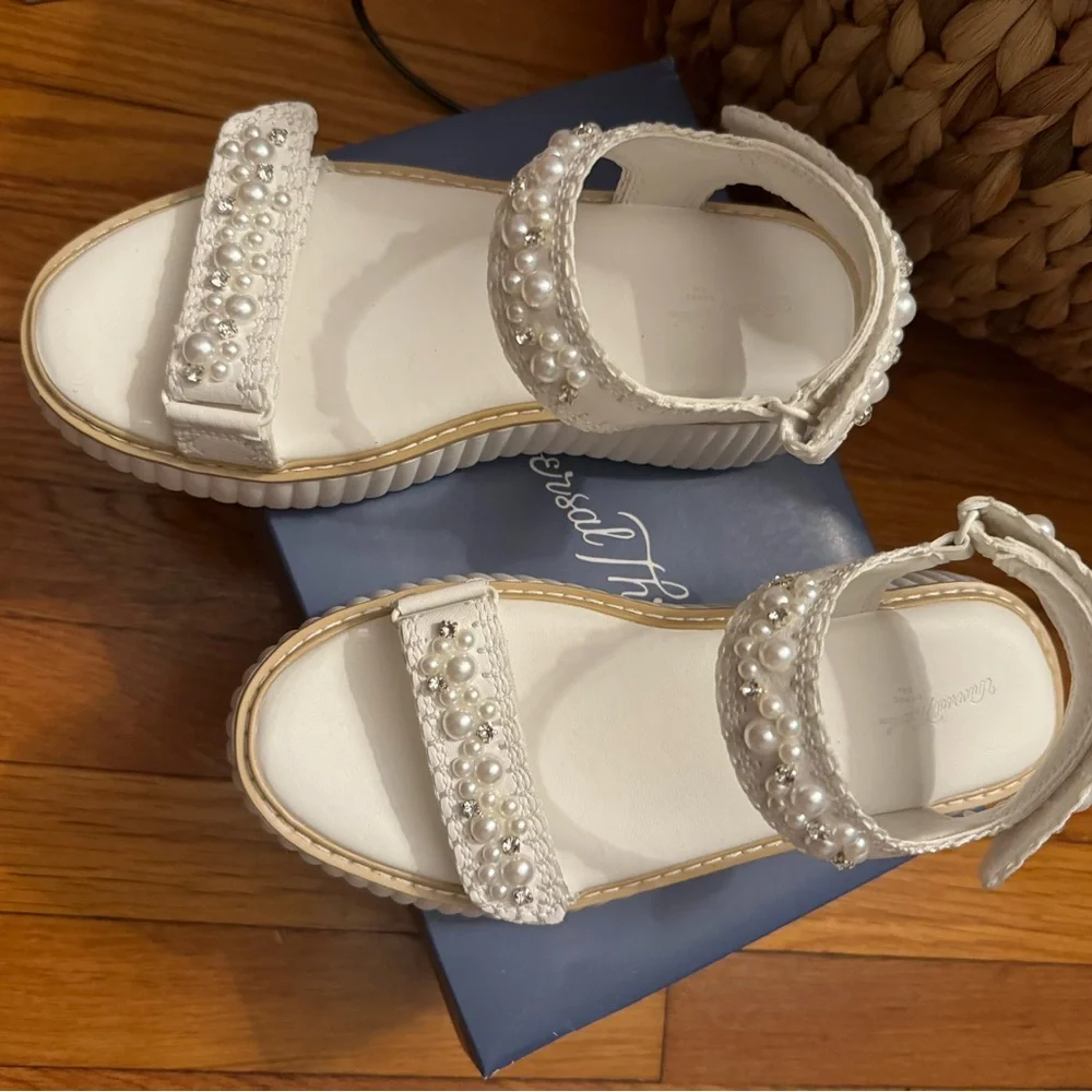 Custom Bridal Platform Sandal -Dolce Vita knock off - Picture 2 of 6